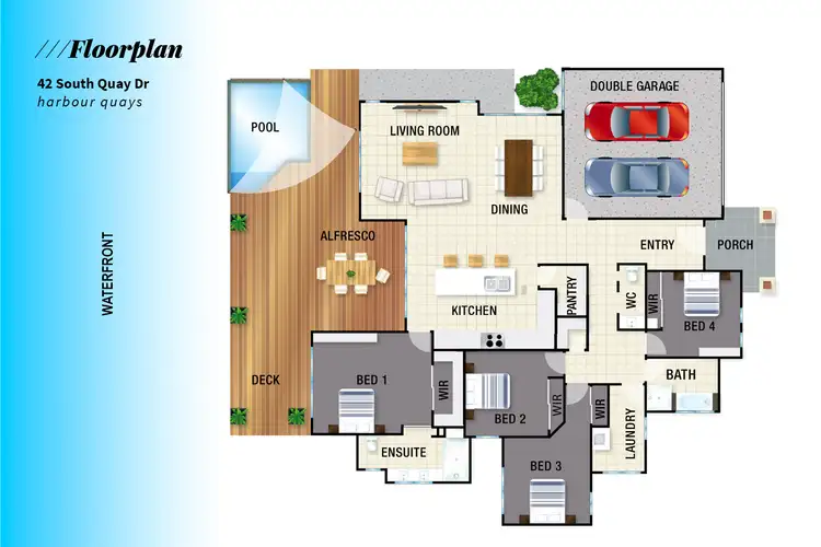 Floorplan of Homely house listing, 42 South Quay Drive, Biggera Waters QLD 4216