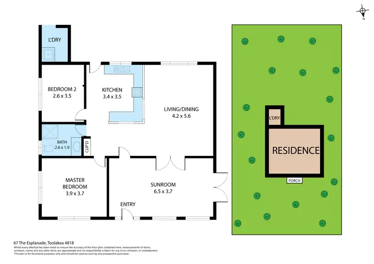 Floorplan of Homely house listing, 67 The Esplanade, Toolakea QLD 4818