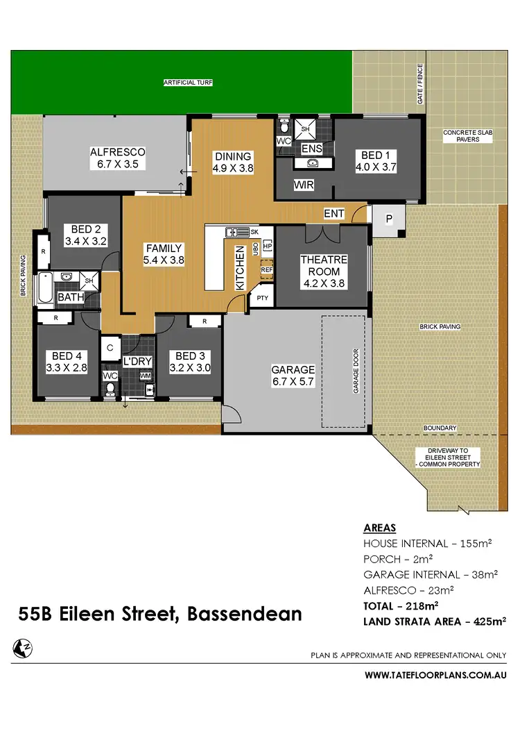 Floorplan of Homely house listing, 55B Eileen Street, Bassendean WA 6054