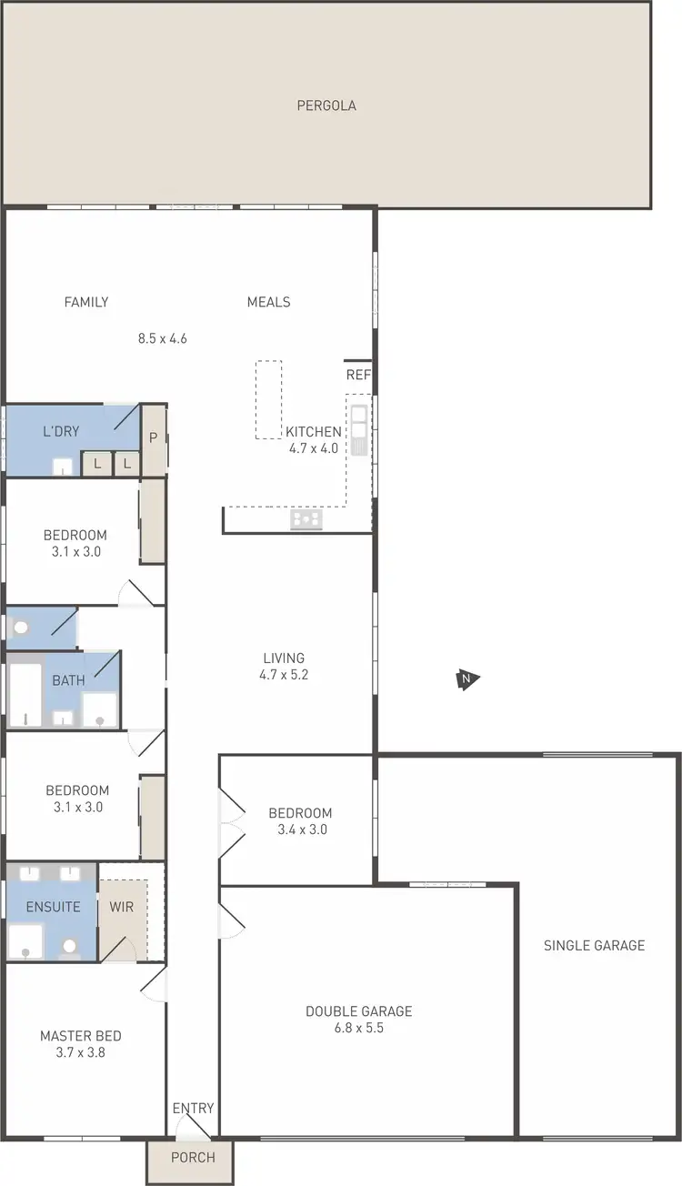 Floorplan of Homely house listing, 12 Sharrock Close, Caroline Springs VIC 3023