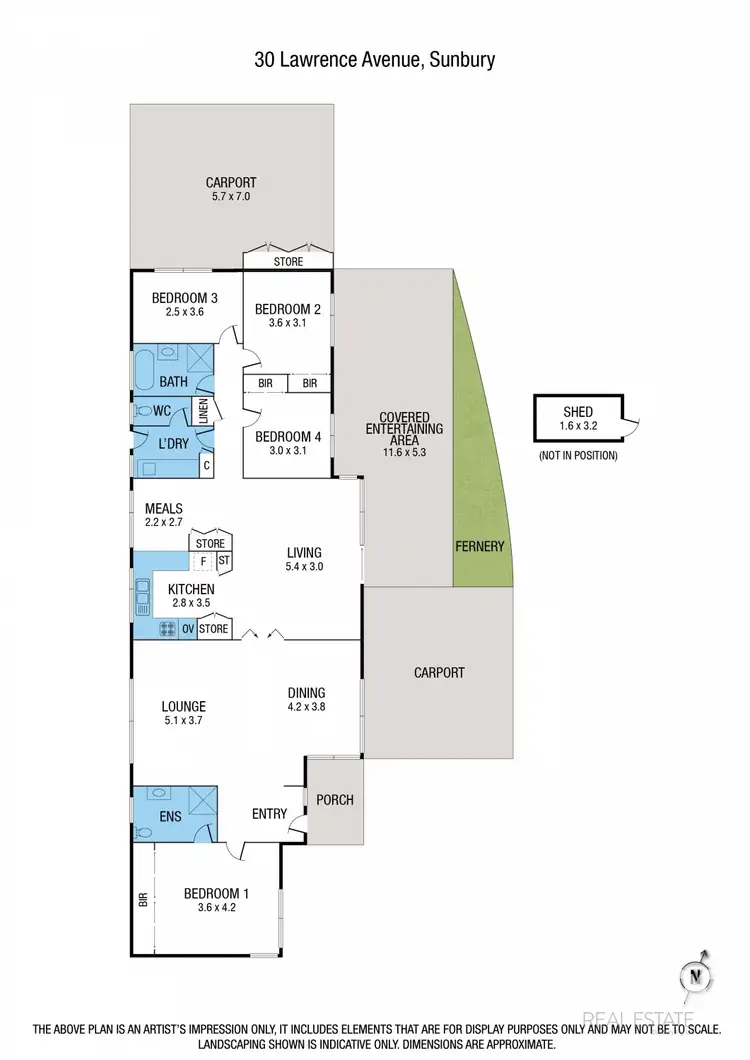 Floorplan of Homely house listing, 30 Lawrence Avenue, Sunbury VIC 3429