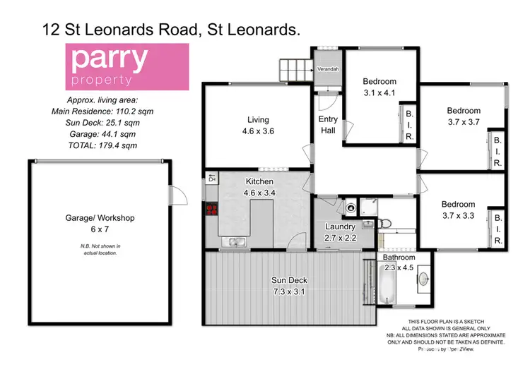 Floorplan of Homely house listing, 12 St Leonards Road, St Leonards TAS 7250