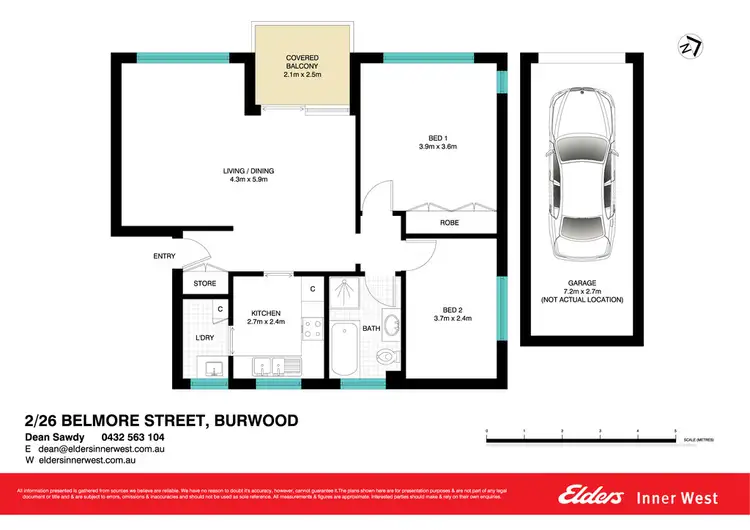 Floorplan of Homely unit listing, 2/26 Belmore Street, Burwood NSW 2134