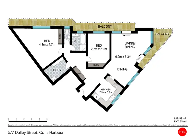 Floorplan of Homely unit listing, 5/7 Dalley Street, Coffs Harbour NSW 2450