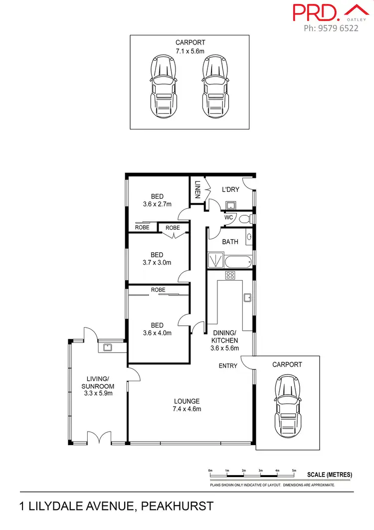 Floorplan of Homely house listing, 1 Lilydale Avenue, Peakhurst NSW 2210