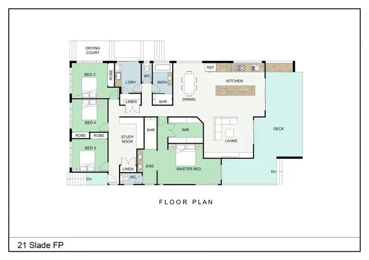 Floorplan of Homely house listing, 21 Slade Esplanade, Slade Point QLD 4740