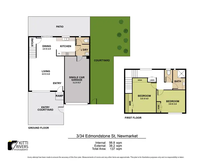 Floorplan of Homely townhouse listing, 3/34 Edmondstone Street, Newmarket QLD 4051