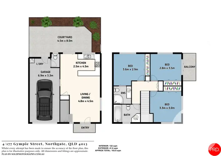 Floorplan of Homely townhouse listing, 4/177 Gympie Street, Northgate QLD 4013