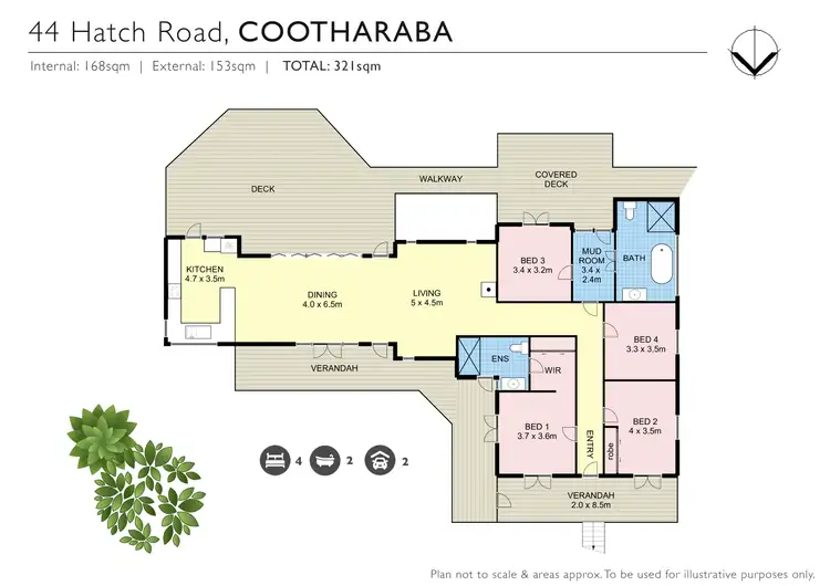 Floorplan of Homely house listing, 44 Hatch Road, Cootharaba QLD 4565