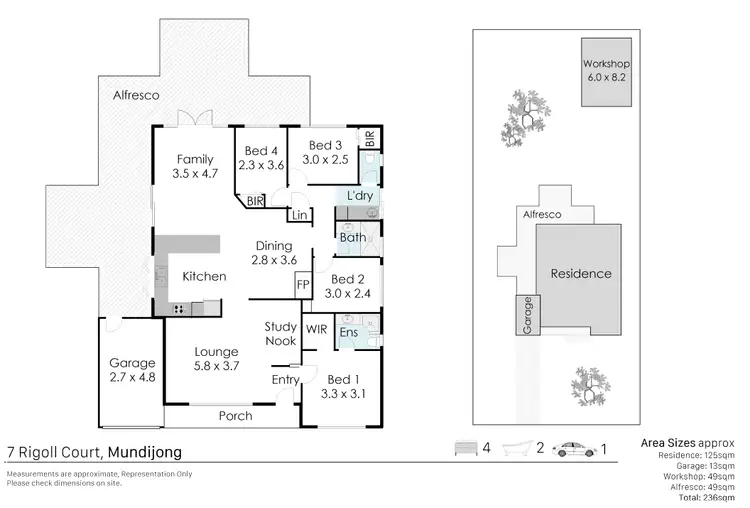Floorplan of Homely house listing, 7 Rigoll Court, Mundijong WA 6123