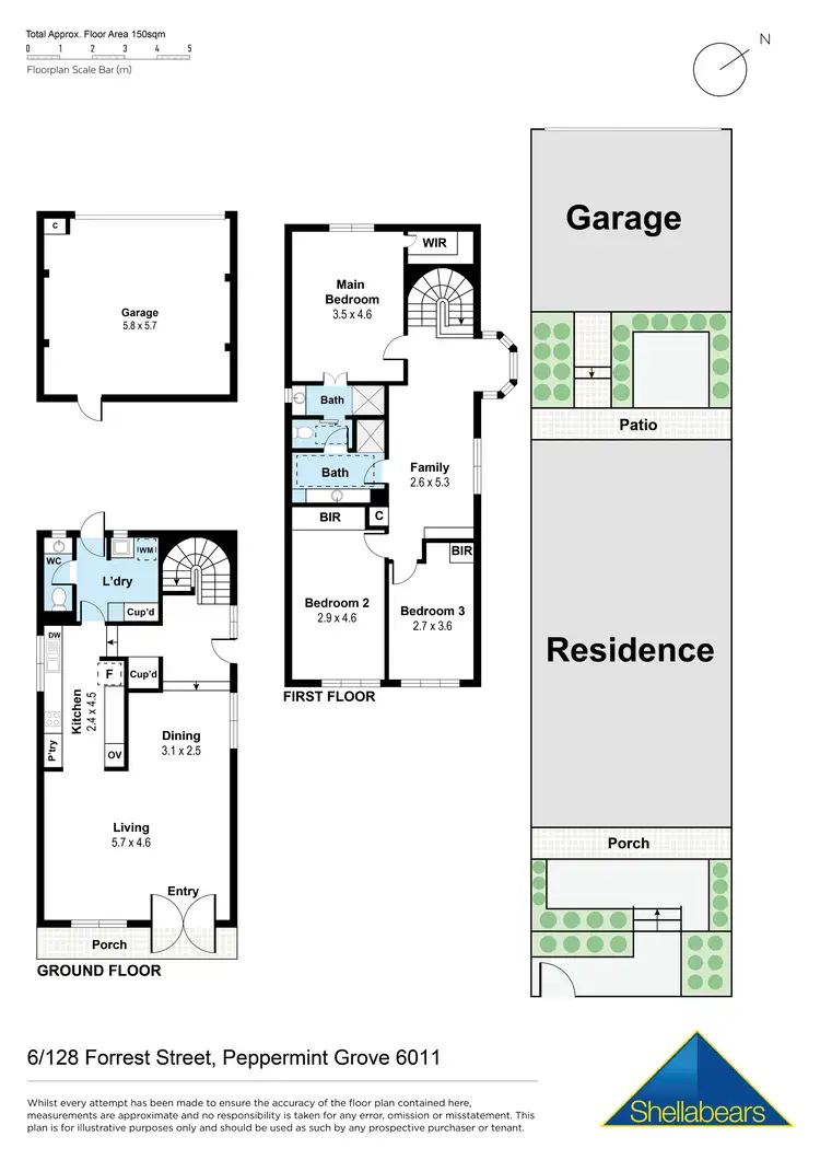 Floorplan of Homely house listing, 6/128 Forrest Street, Peppermint Grove WA 6011