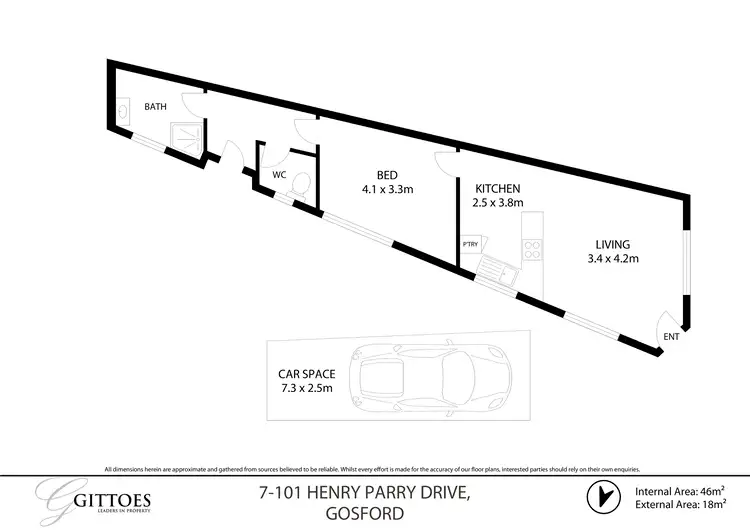Floorplan of Homely unit listing, 7/101 Henry Parry Drive, Gosford NSW 2250