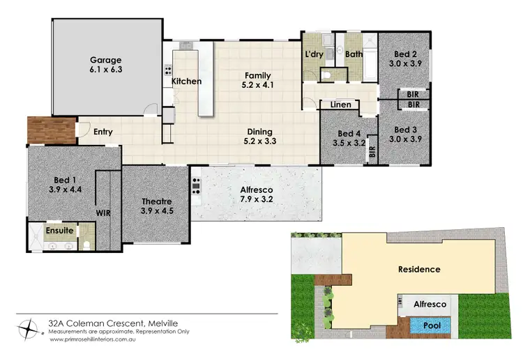 Floorplan of Homely house listing, 32A Coleman Crescent, Melville WA 6156