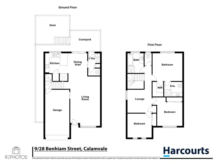 Floorplan of Homely townhouse listing, 9/28 Benhiam Street, Calamvale QLD 4116