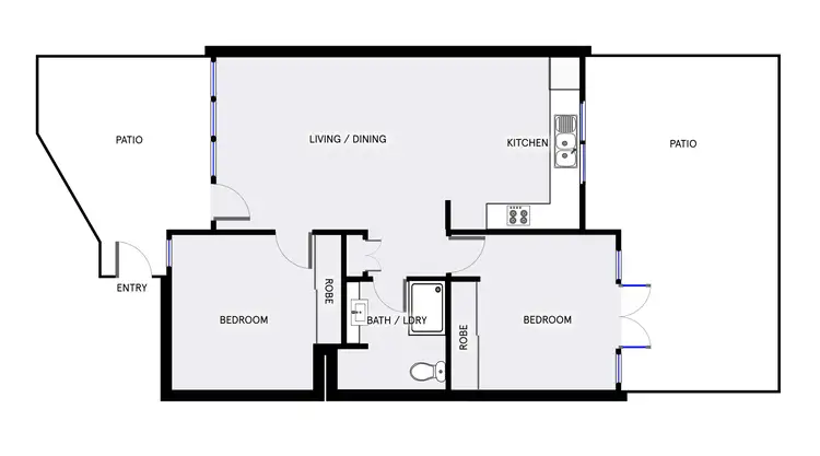 Floorplan of Homely apartment listing, 80/21 Battye Street, Bruce ACT 2617