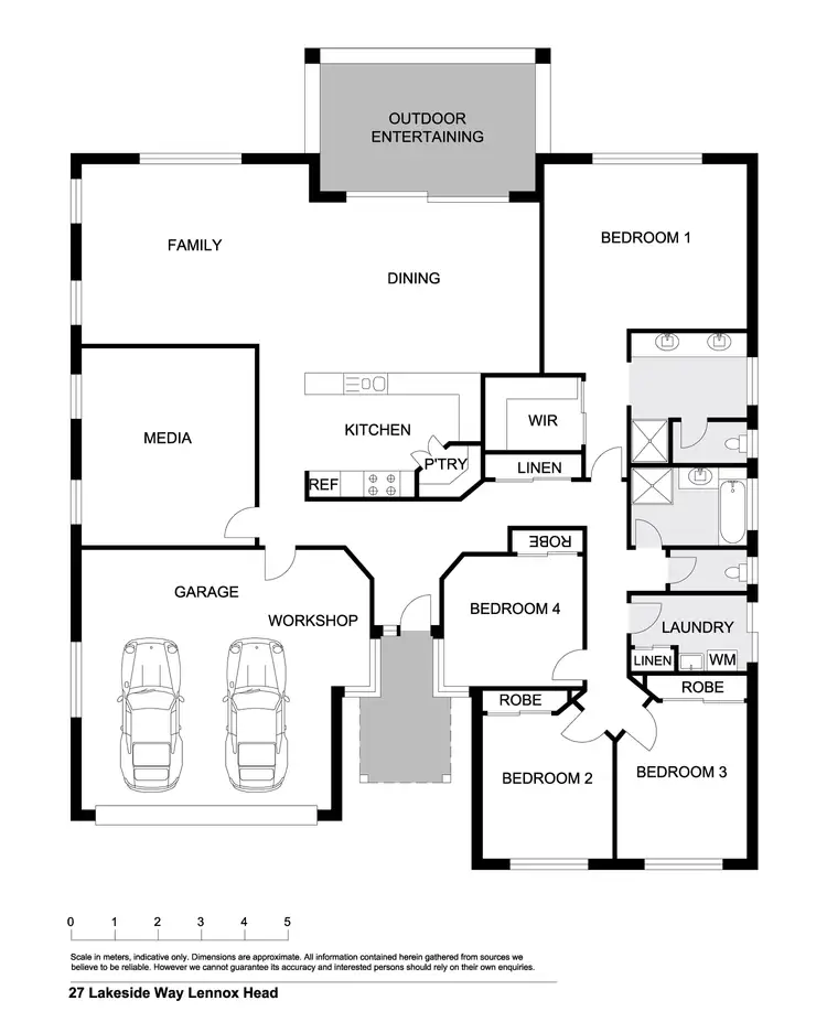 Floorplan of Homely house listing, 27 Lakeside Way, Lennox Head NSW 2478