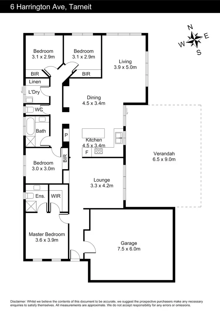 Floorplan of Homely house listing, 6 Harrington Avenue, Tarneit VIC 3029