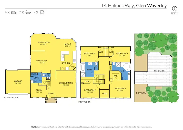 Floorplan of Homely house listing, 14 Holmes Way, Glen Waverley VIC 3150