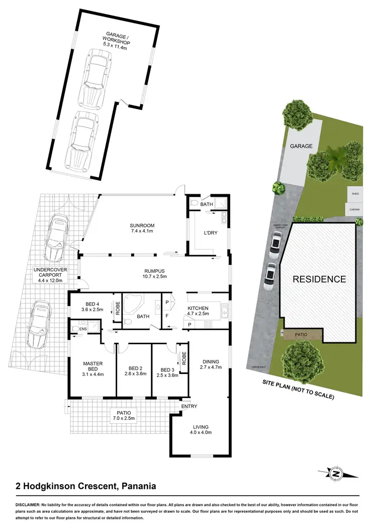 Floorplan of Homely house listing, 2 Hodgkinson Crescent, Panania NSW 2213