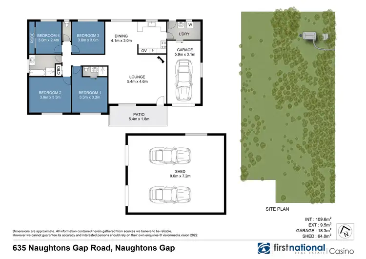 Floorplan of Homely rural property listing, 635 Naughtons Gap Road, Naughtons Gap NSW 2470