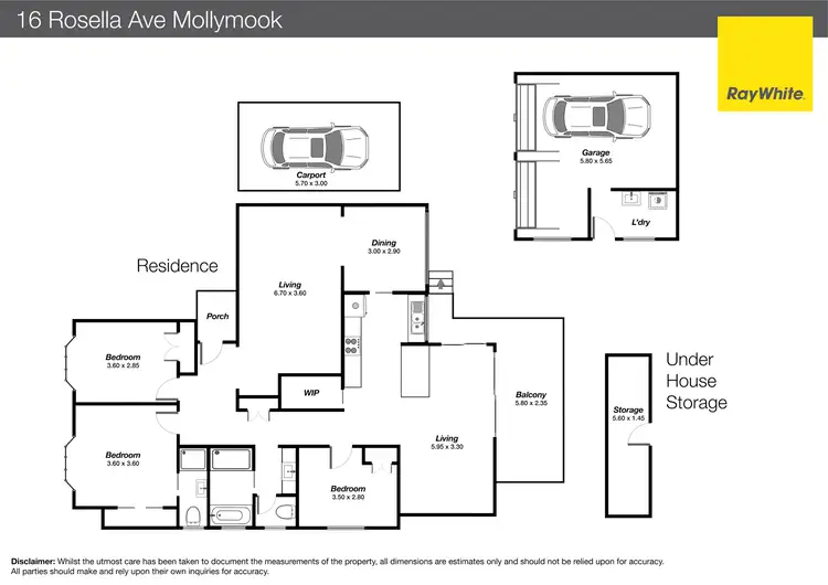 Floorplan of Homely house listing, 16 Rosella Ave, Mollymook NSW 2539