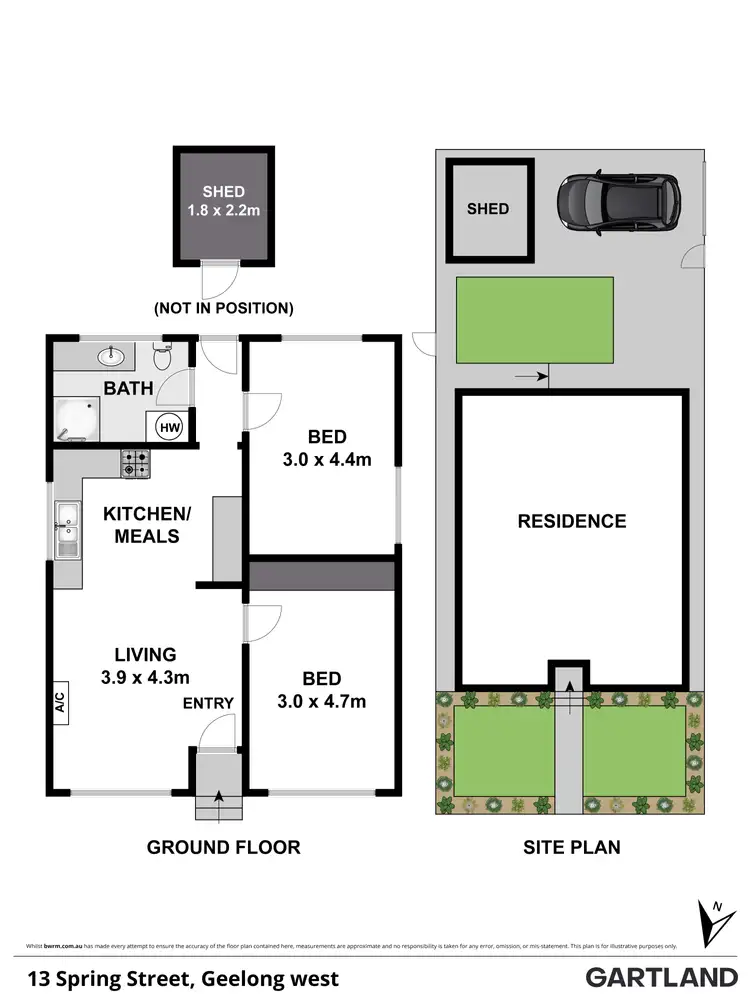 Floorplan of Homely house listing, 13 Spring Street, Geelong West VIC 3218