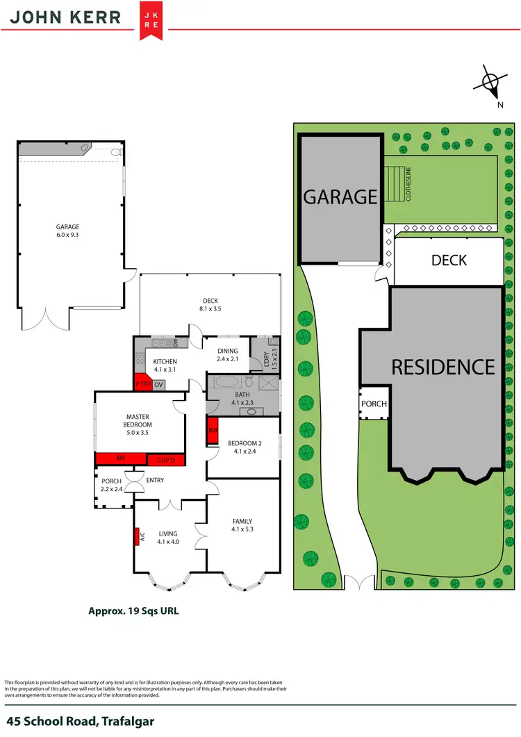Floorplan of Homely house listing, 45 School Road, Trafalgar VIC 3824