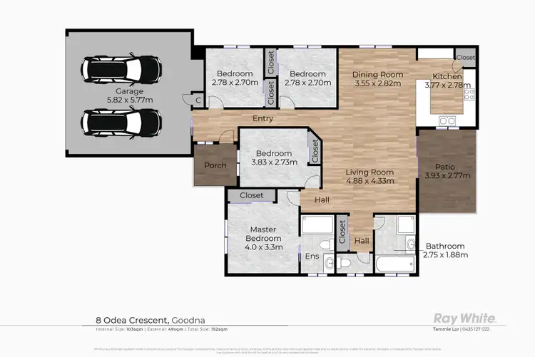 Floorplan of Homely house listing, 8 O'dea Crescent, Goodna QLD 4300