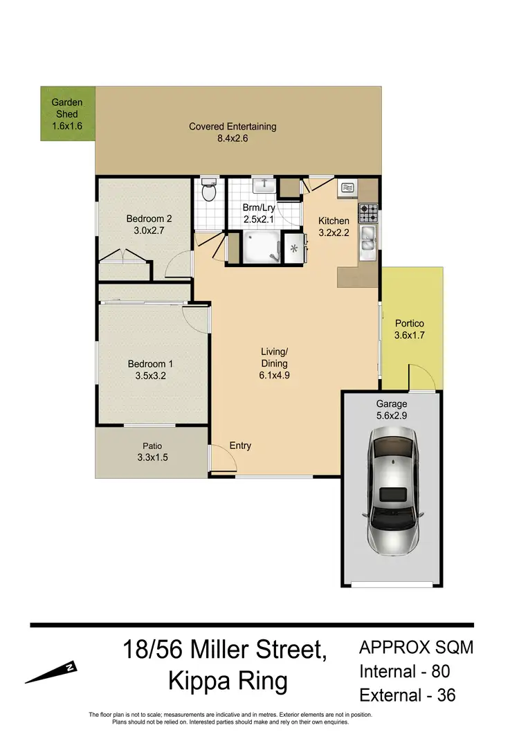Floorplan of Homely villa listing, 18/56 Miller Street, Kippa-Ring QLD 4021