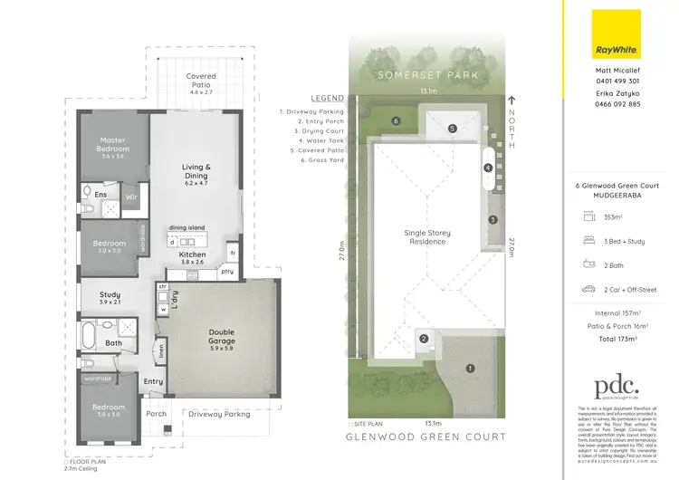 Floorplan of Homely house listing, 6 Glenwood Green Court, Mudgeeraba QLD 4213