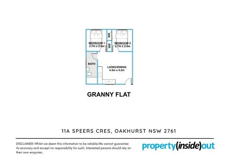 Floorplan of Homely house listing, 11A SPEERS CRESCENT, Oakhurst NSW 2761