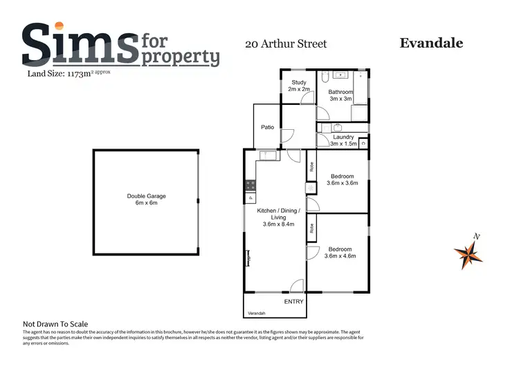 Floorplan of Homely house listing, 20 Arthur Street, Evandale TAS 7212