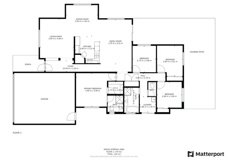 Floorplan of Homely house listing, 74 Cottontree Drive, Narangba QLD 4504