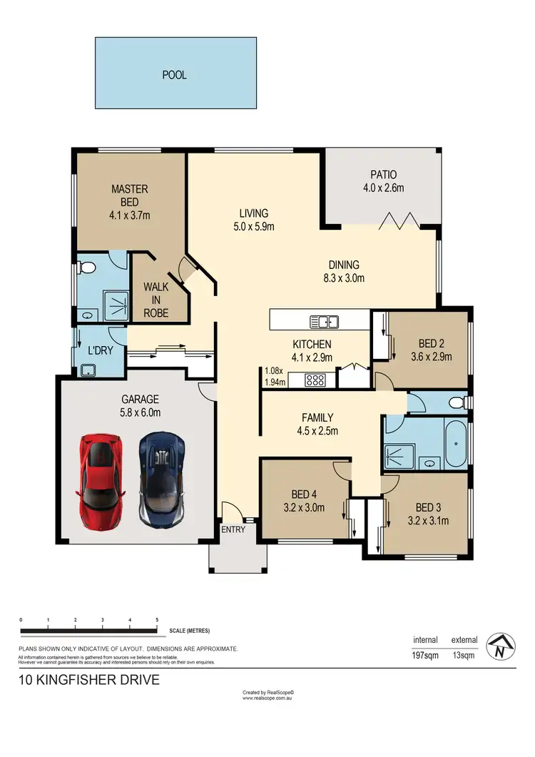 Floorplan of Homely house listing, 10 Kingfisher Drive, Upper Kedron QLD 4055