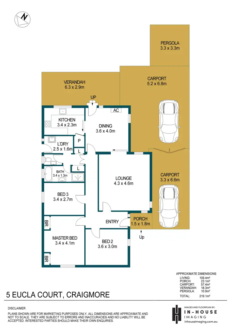 Floorplan of Homely house listing, 5 Eucla Court, Craigmore SA 5114