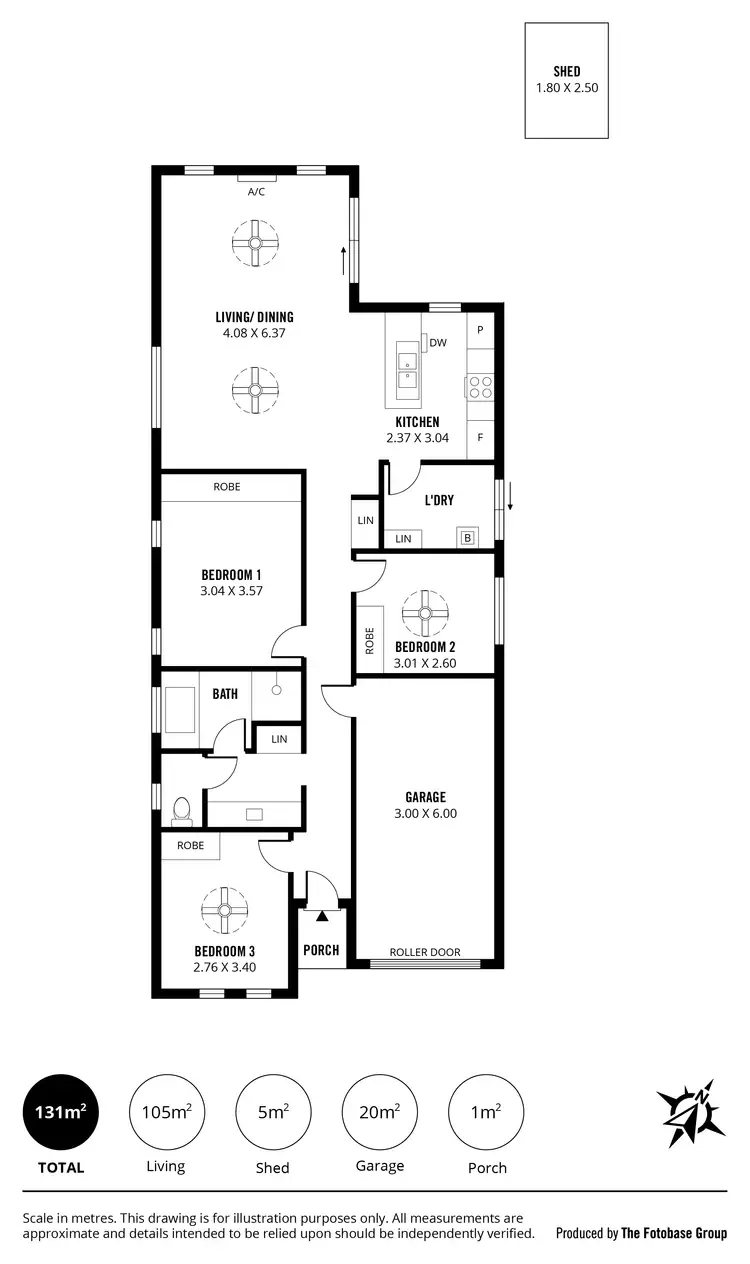 Floorplan of Homely house listing, 15 McPherson Grove, Davoren Park SA 5113