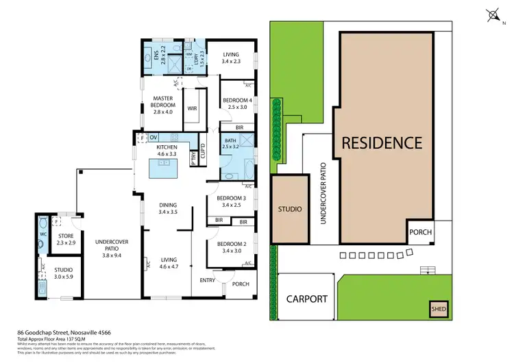 Floorplan of Homely house listing, 86 Goodchap Street, Noosaville QLD 4566