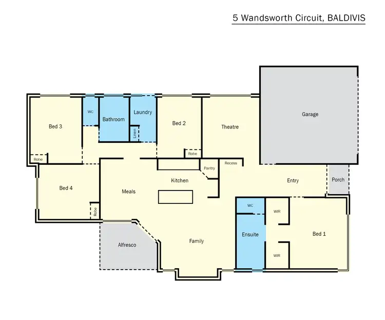 Floorplan of Homely house listing, 5 Wandsworth Circuit, Baldivis WA 6171