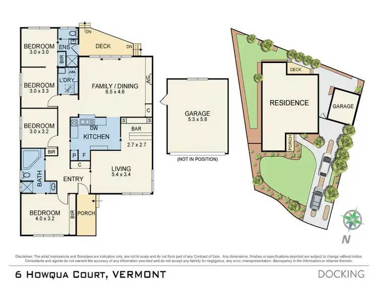 Floorplan of Homely house listing, 6 Howqua Court, Vermont VIC 3133