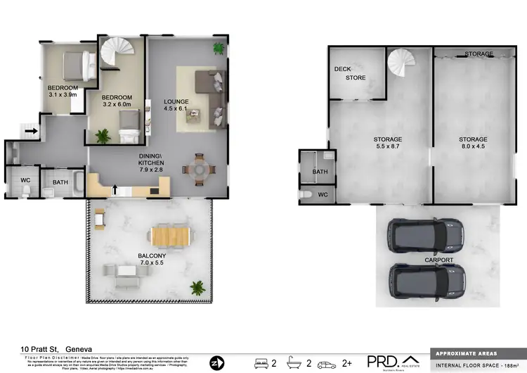 Floorplan of Homely house listing, 10 Pratt Street, Kyogle NSW 2474