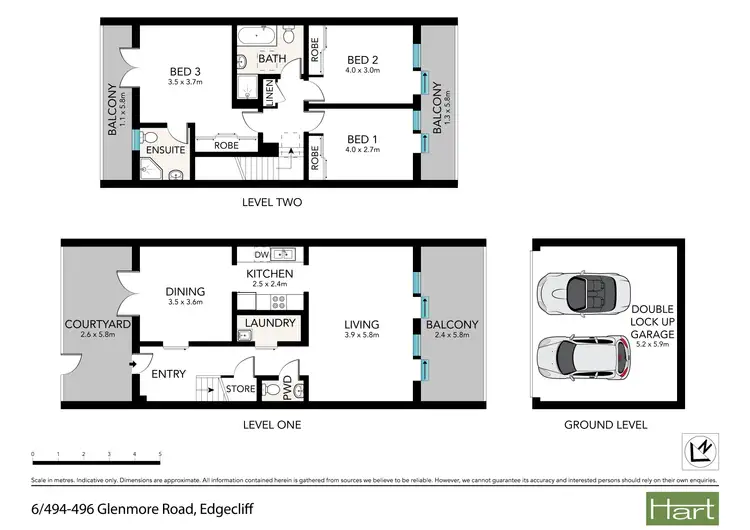 Floorplan of Homely townhouse listing, 6/494-496 Glenmore Road, Edgecliff NSW 2027