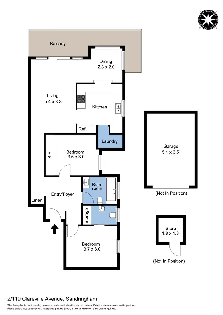 Floorplan of Homely unit listing, 2/119-121 Clareville Avenue, Sandringham NSW 2219