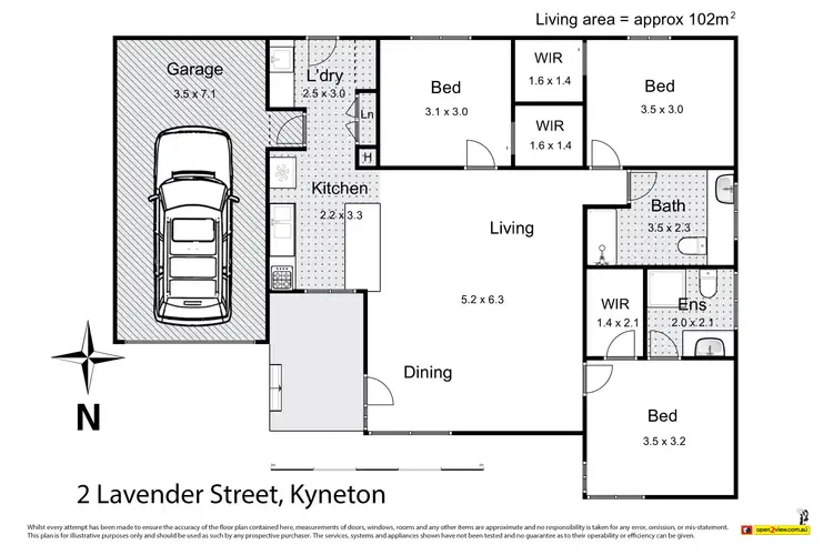 Floorplan of Homely house listing, 2A Lavender Street, Kyneton VIC 3444