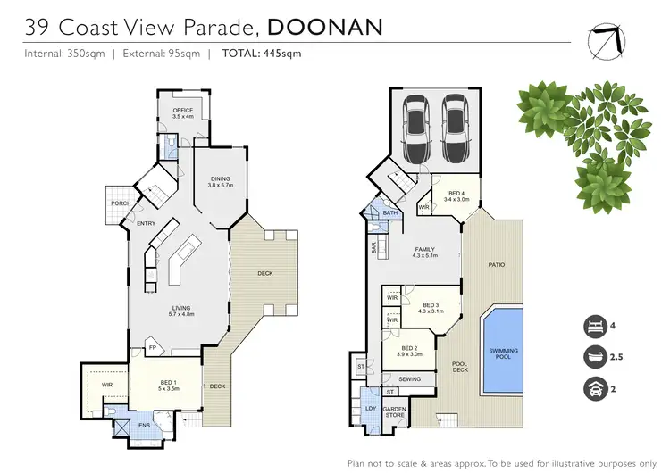 Floorplan of Homely house listing, 39 Coast View Parade, Doonan QLD 4562