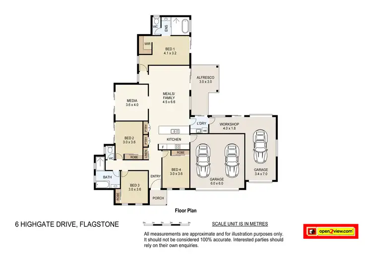 Floorplan of Homely house listing, 6 Highgate Drive, Flagstone QLD 4280