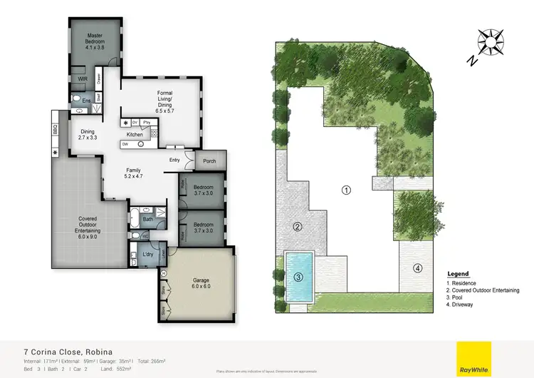 Floorplan of Homely house listing, 7 Corina Close, Robina QLD 4226