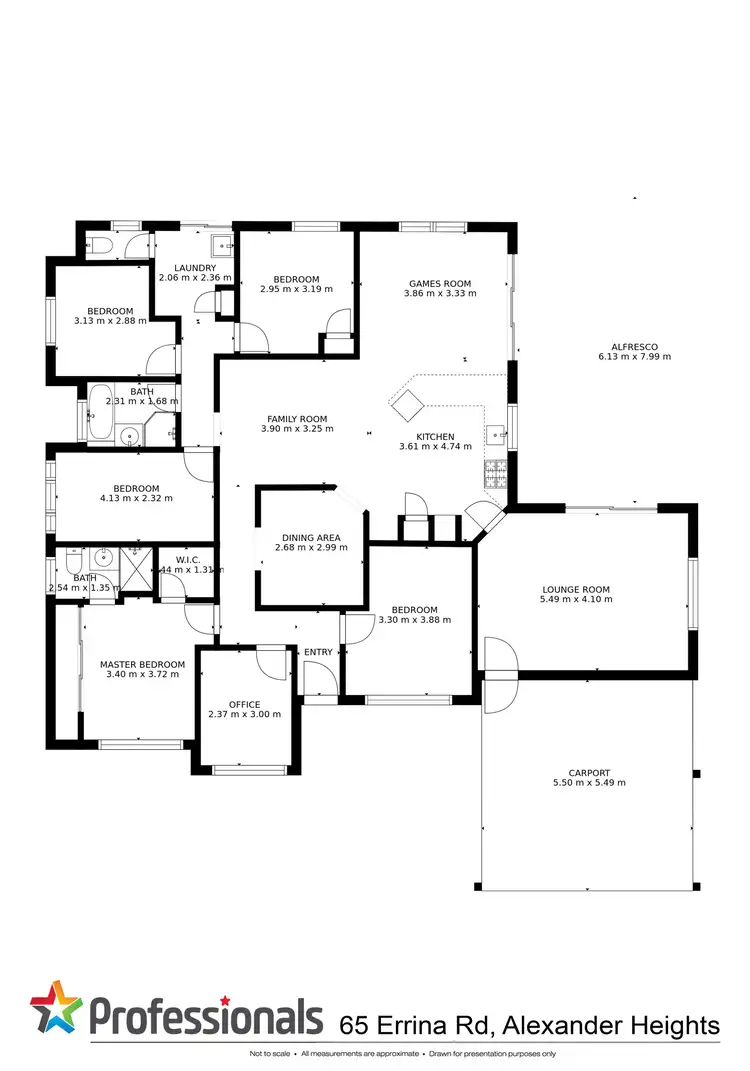 Floorplan of Homely house listing, 65 Errina Road, Alexander Heights WA 6064
