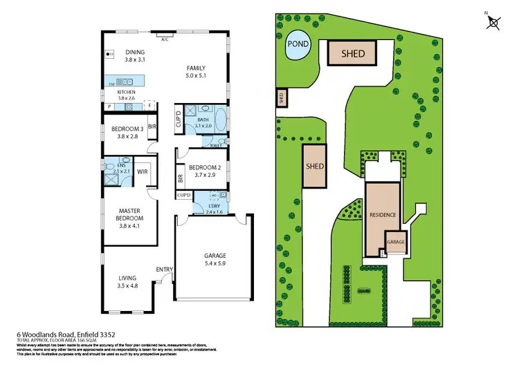 Floorplan of Homely house listing, 6 Woodlands Road, Enfield VIC 3352