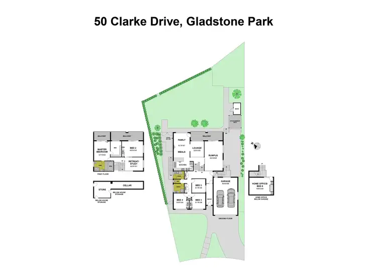 Floorplan of Homely house listing, 50 Clarke Drive, Gladstone Park VIC 3043