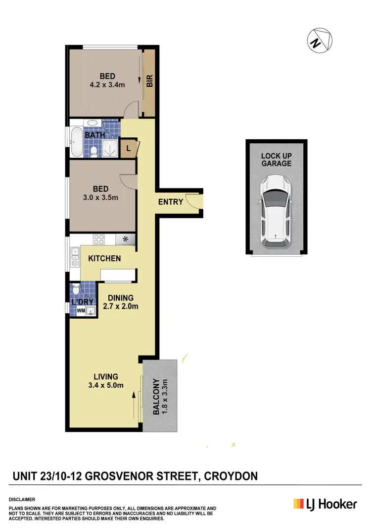 Floorplan of Homely unit listing, 23/10-12 Grosvenor Street, Croydon NSW 2132